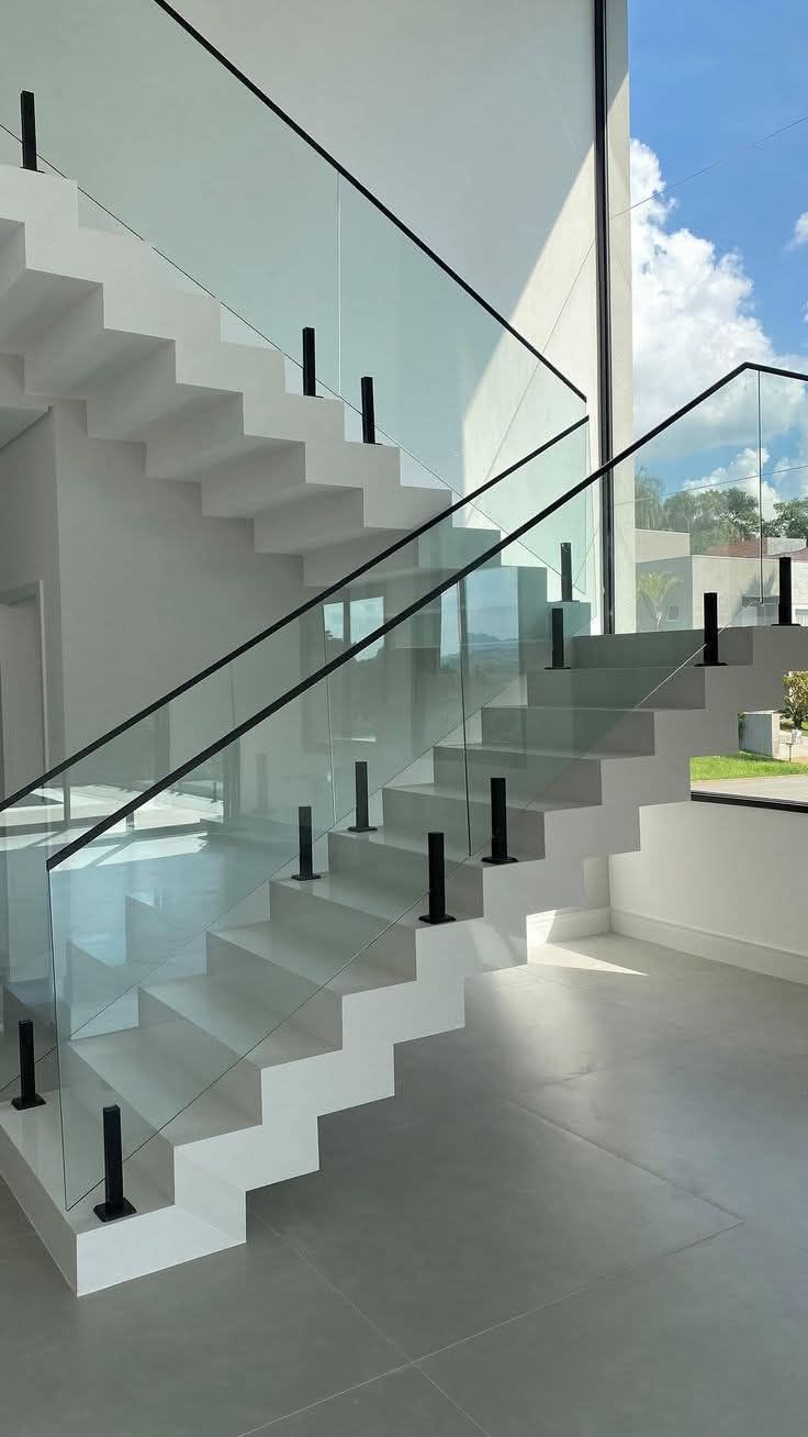 Premium Glass Stair Railing India